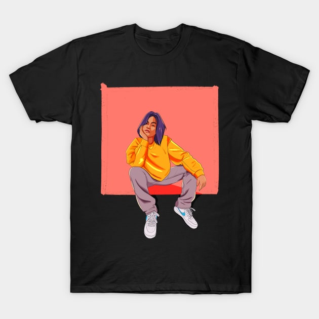 Street Girl Streetwear Shirt T-Shirt by weekendillustrator